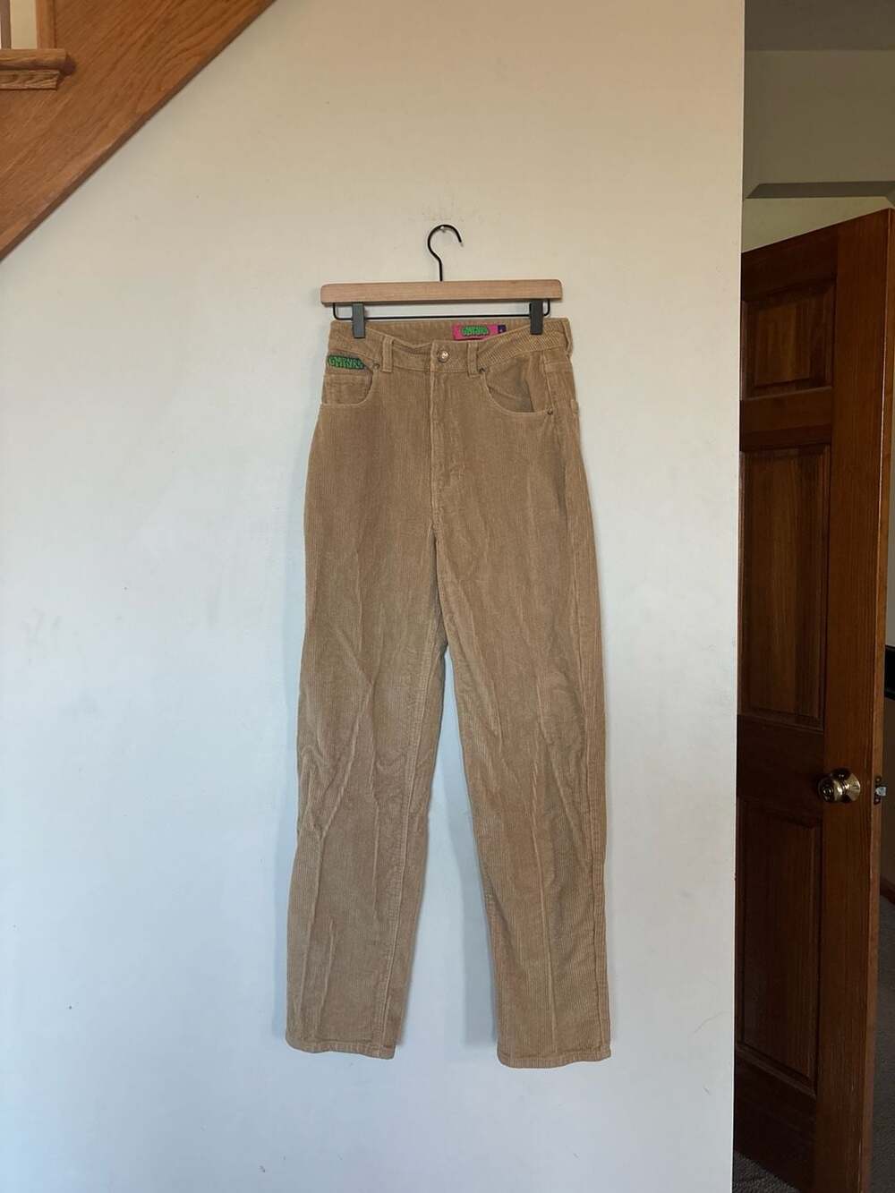 Empyre Tori Tan Corduroy High Waisted Skate Pants Size 4